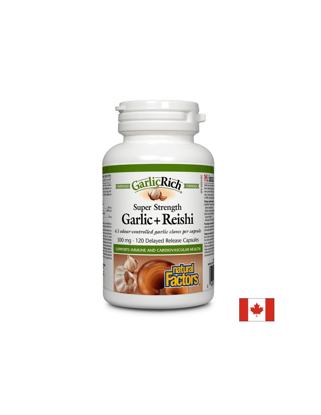Garlicrich® Super Strength Granal + reishi / cesnak + kapsuly reishi x 120