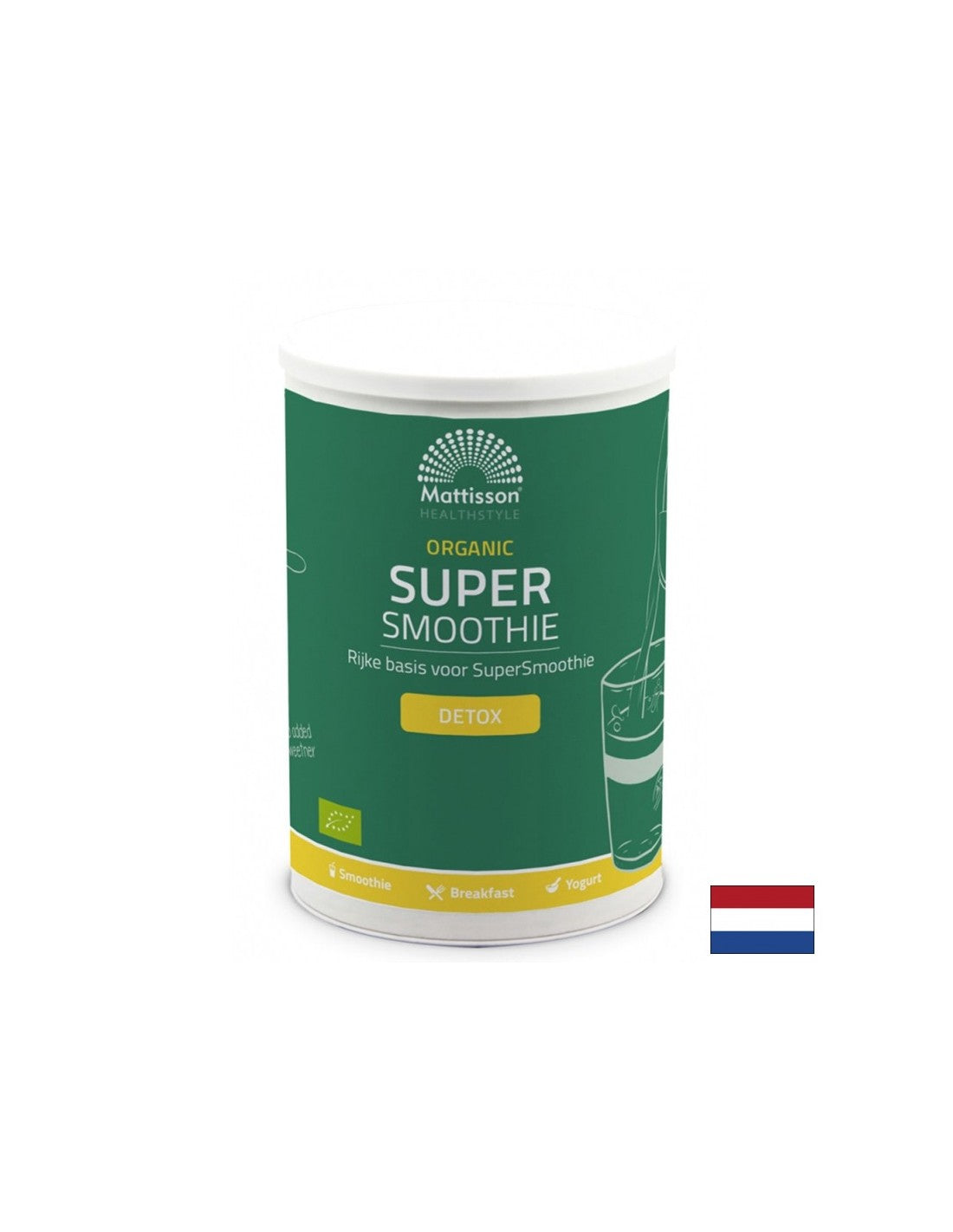 Super smoothie (organické) - detoxikácia - s riasami, jačmenou trávou, vitamínmi, minerálmi a vláknami, 500 g, práškom