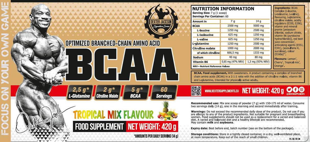 Gold Series | BCAA s L-glutamínom a L-citrullínom malátom-420 gramov