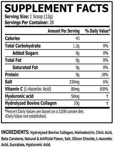 Kolagén s kyselinou hyalurónovou a vitamínom C - 336 gramov