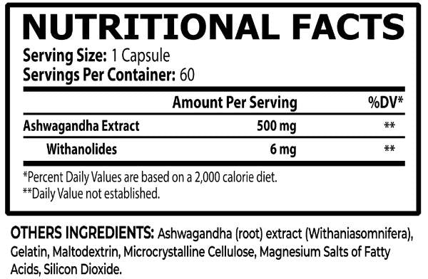 Ashwagandha 500 mg - 60 kapsúl