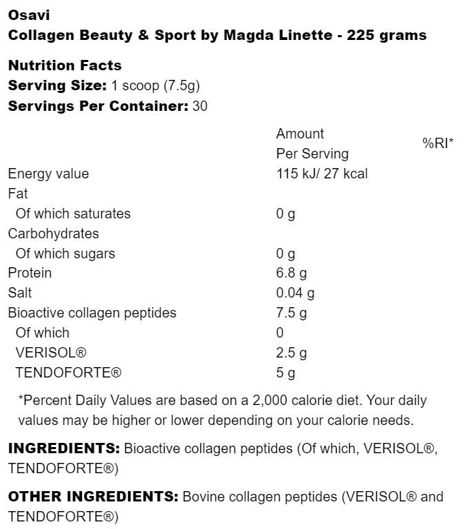 Kolagén Beauty & Sport od Magda Linette - 225 gramov