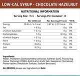 Nižší sirup s nízkym obsahom kalu | Čokoládový lieskový orech - 425 ml
