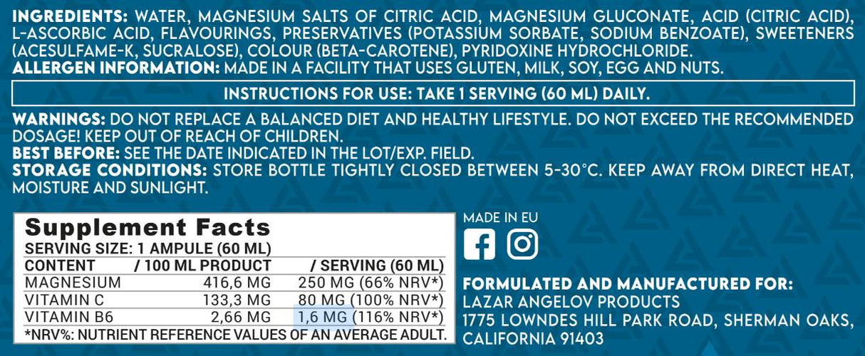 Magna Shot | s vitamínom C & B6 - 60 ml