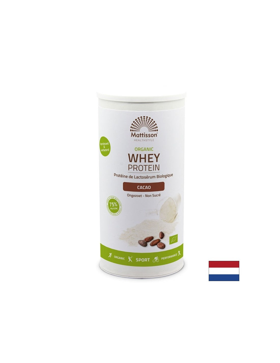 Organický proteín srvátky, 450 g prášku (Cocoa Arboute)