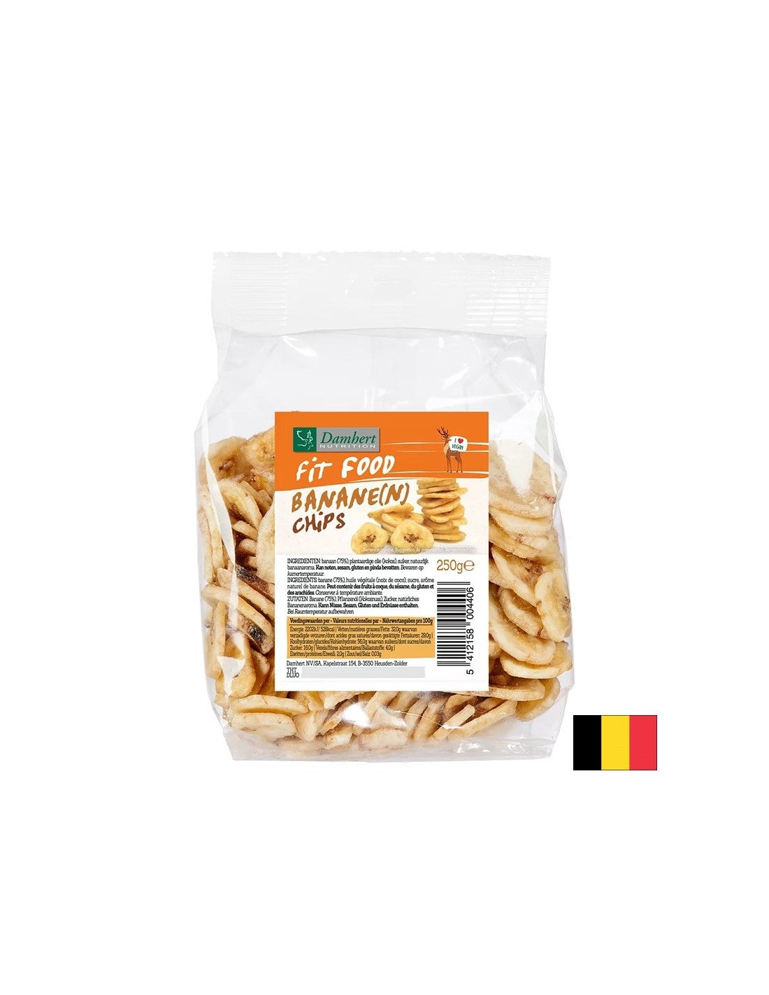 Sušené banánové lupienky, 250 g