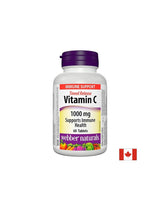 Time Release Vitamin C - Vitamín C 1000 mg, 60 tabliet s napr<tc>XTEND</tc>ed vydanie <tc>Webber Naturals</tc>