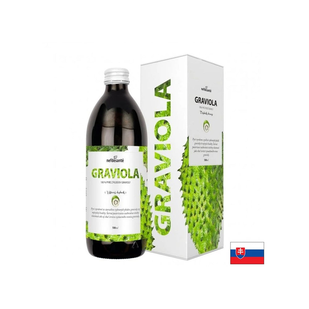 Graviola Puree (ovocie) - tón ​​a silná imunita, 500 ml, 10 dávok
