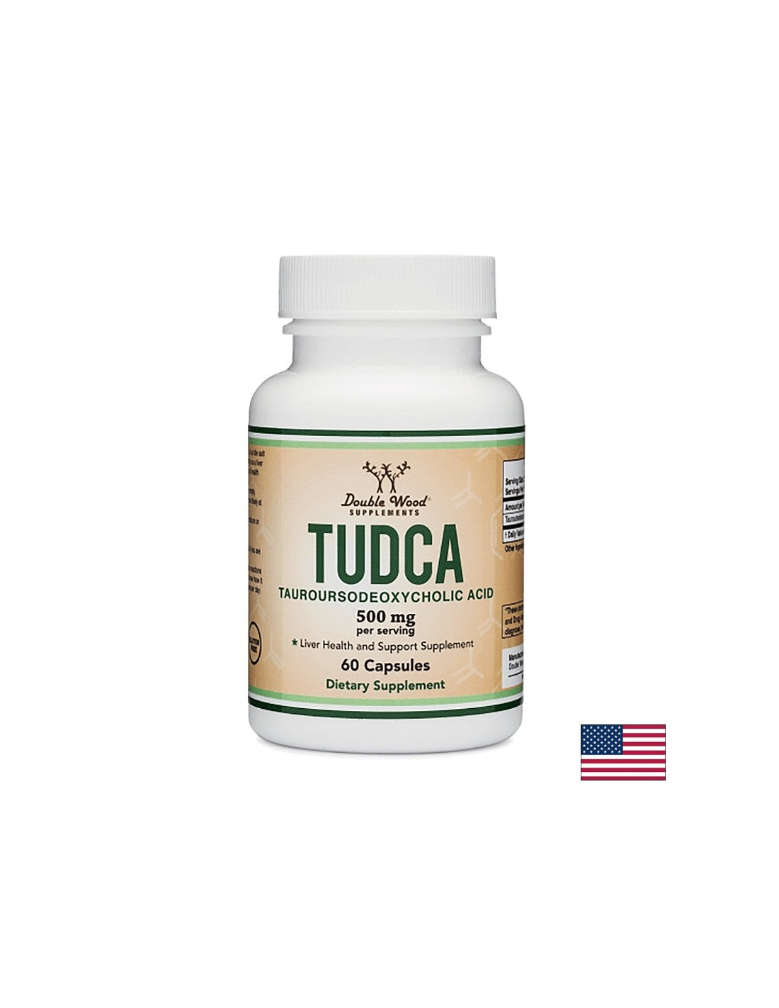 TUDCA (kyselina tauroursodeoxycholová), 500 mg, 60 kapsúl <tc>Double Wood</tc>