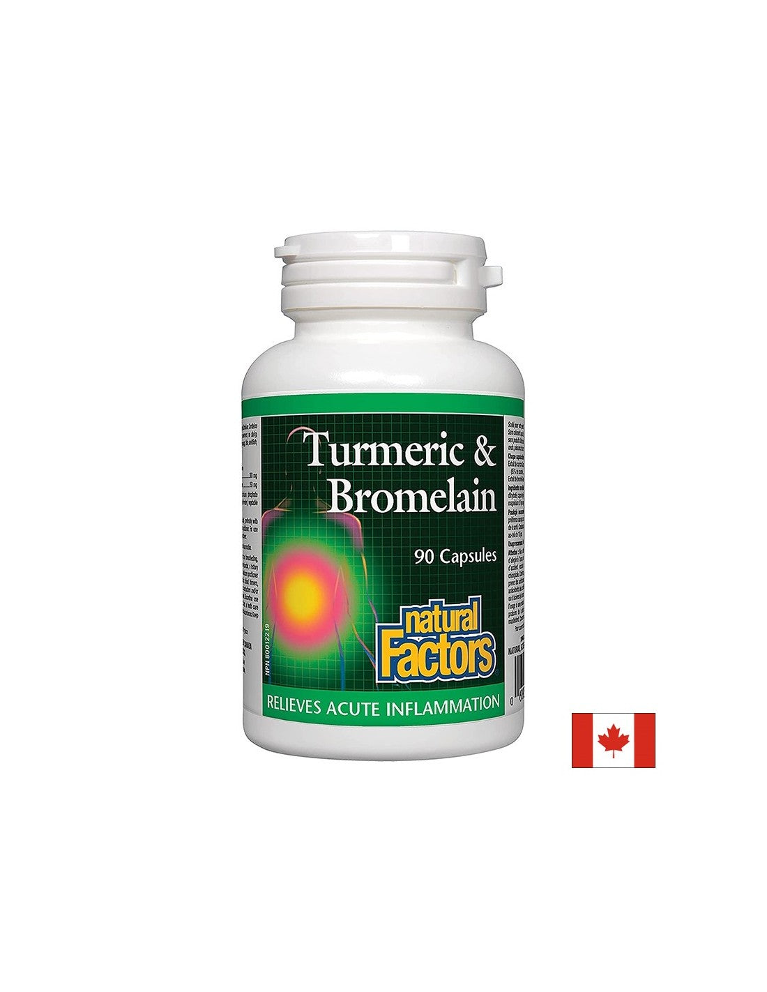 Kurkuma a bromelain - Kurkuma a bromelain, 90 kapsúl <tc>Natural Factors</tc>