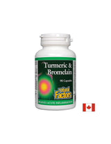 Kurkuma a bromelain - Kurkuma a bromelain, 90 kapsúl <tc>Natural Factors</tc>