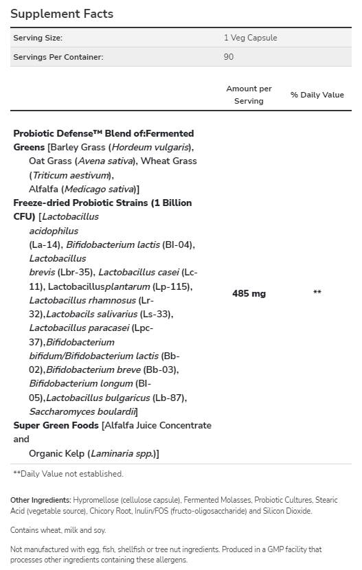 Probiotic Defense ™ - 90 kapsúl
