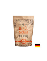 Na podporu imunity, funkcie srdca a mozgu - ľanový olej, kapsuly 1 000 mg x 250