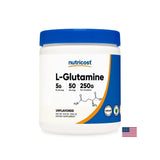 Na podporu svalovej a črevnej funkcie - L -glutamín, 5 GX 250 g prášku