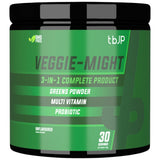 Veggie-Might | 3 v 1 kompletný vzorec ~ Zelení a multi vitamín a probiotiká - 180 gramov