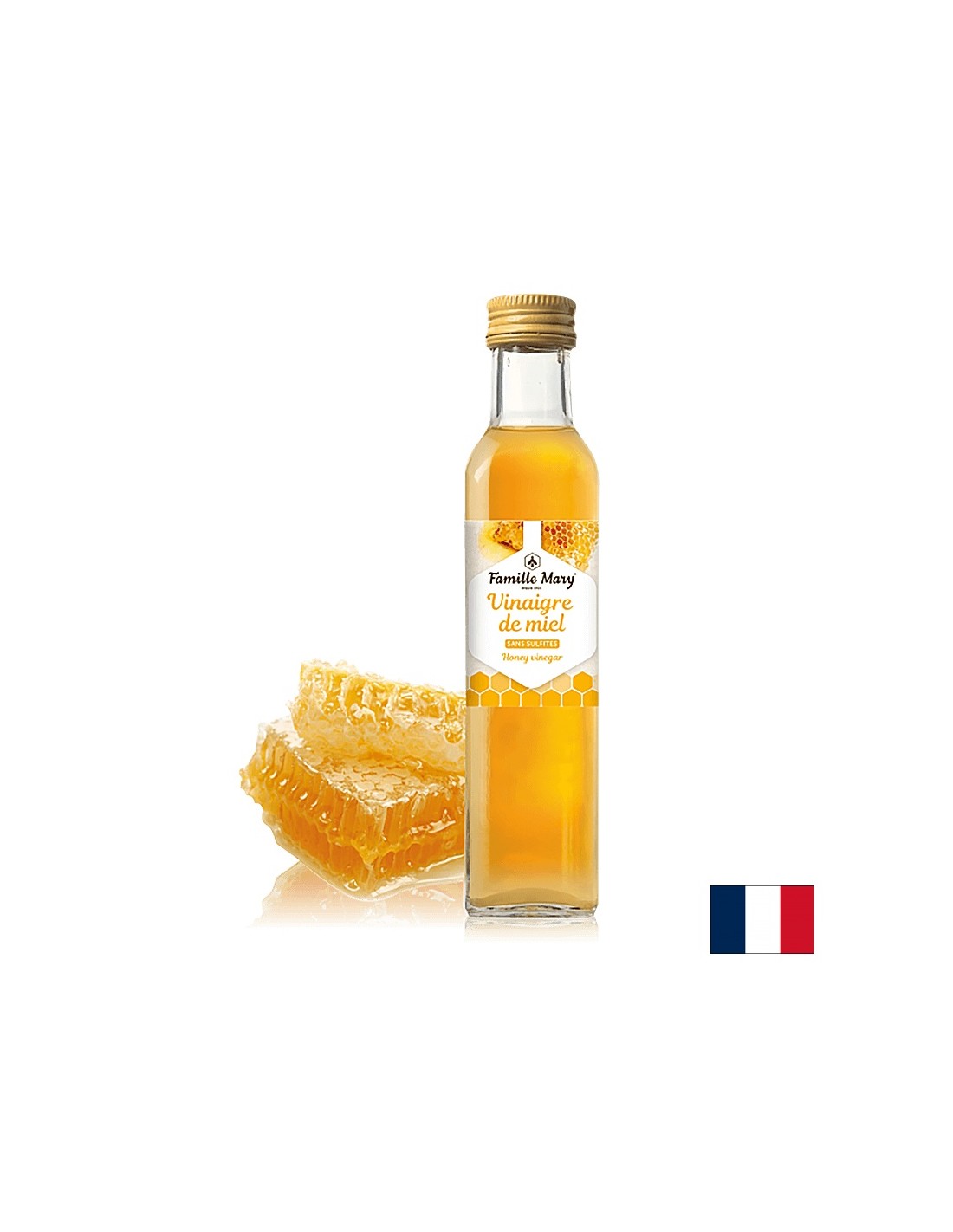 Medový ocot (bez síralov) - Vinaigre de Miel, 250 ml