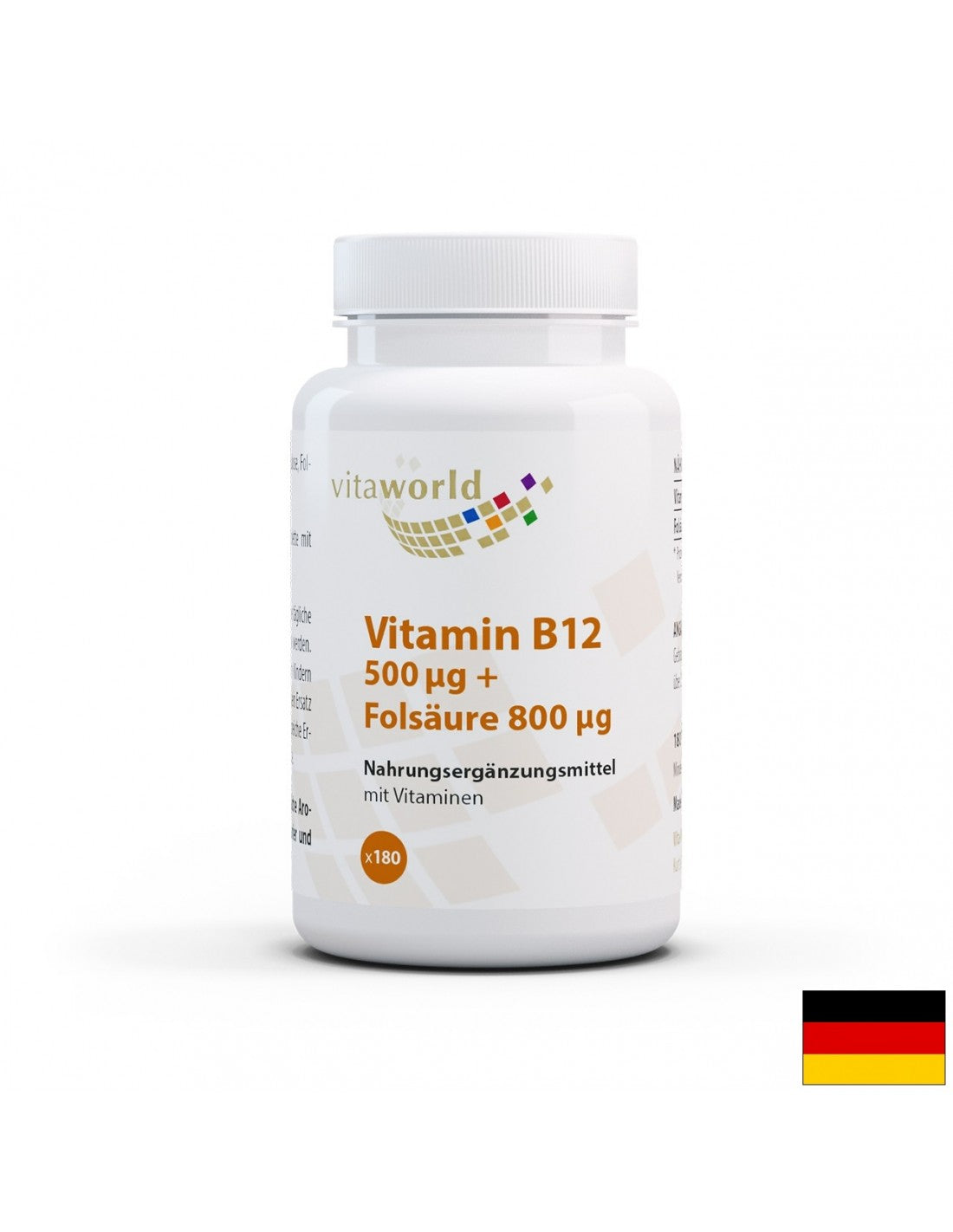 Vitamín B12 + folsäure / vitamín B12 + kyselina listová, 180 tabliet