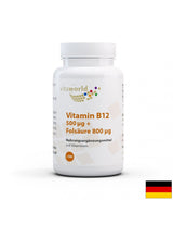 Vitamín B12 + folsäure / vitamín B12 + kyselina listová, 180 tabliet