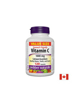 Vitamín C askorbát vápenatý - Vitamín C (askorbát vápenatý) 1000 mg, 120 kapsúl <tc>Webber Naturals</tc>