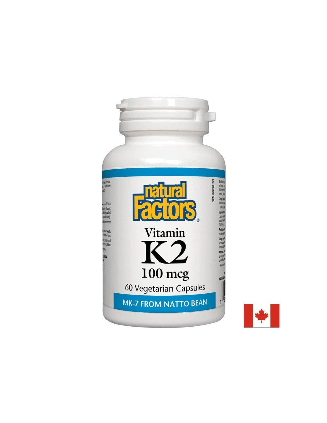 Vitamín K2 (MK -7) 100 mcg - 60 kapsúl
