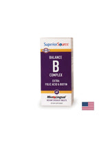 Vitamín B komplex, 60 sublingválnych tabliet <tc>Superior Source</tc>