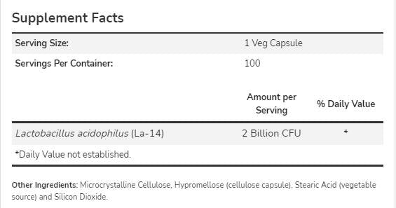 Acidophilus dve miliardy - 100 kapsúl