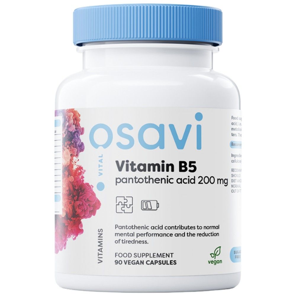 Vitamín B5 | Kyselina pantoténová 200 mg - 90 kapsúl