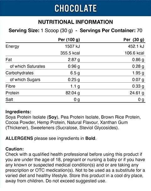 Zmes vegánskych proteínov - 2100 gramov