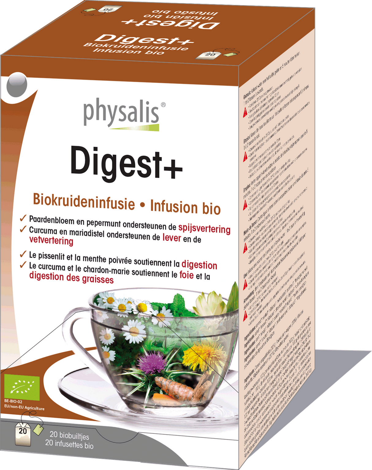 Čaj na trávenie Bio x 20 ks. - <tc>Physalis</tc>