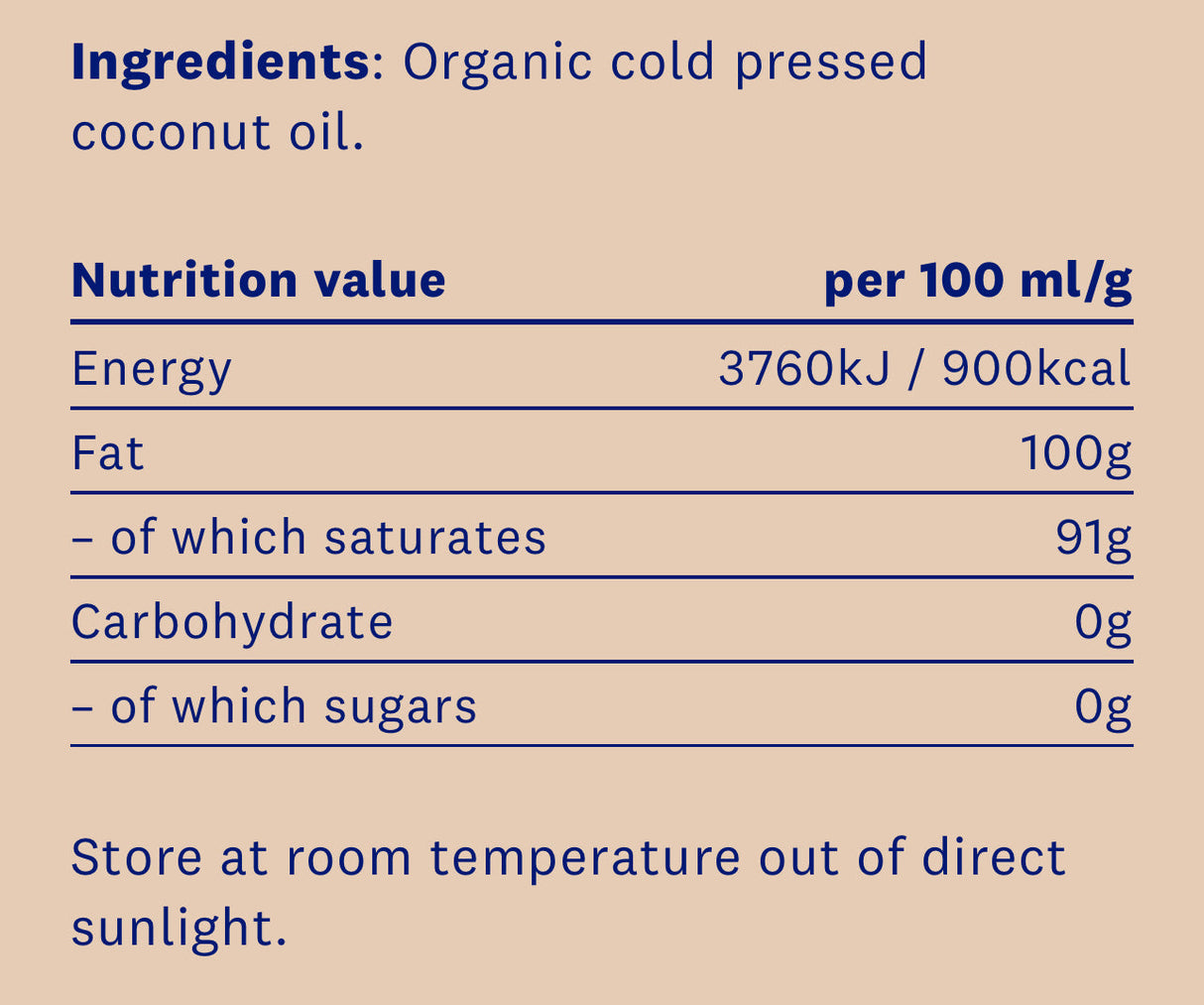 Ekologický kokosový olej (Virgin, Organic, Cold Lised) x 500 ml