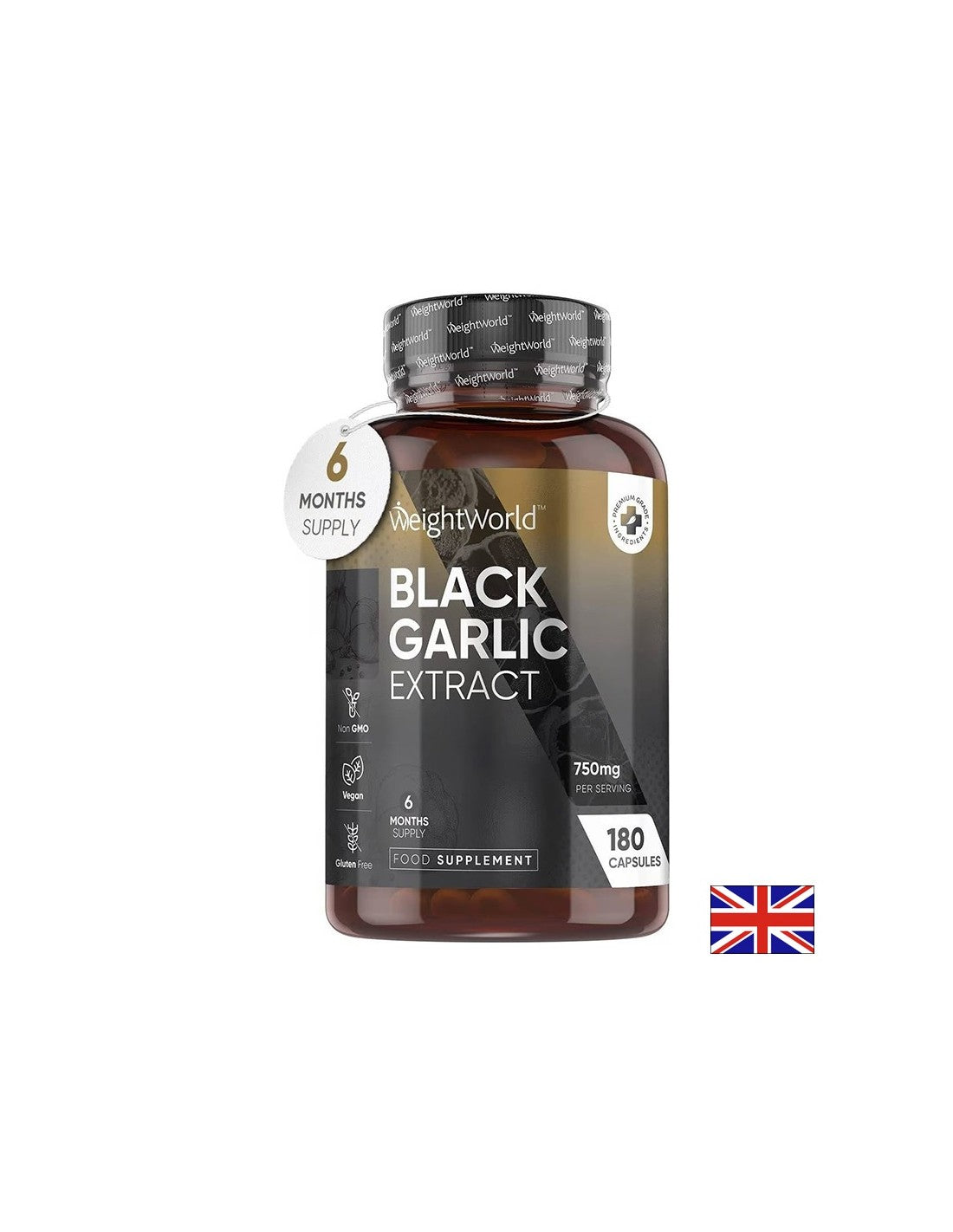 Zdravie srdca - čierny cesnak 750 mg, 180 kapsúl - čierny cesnak