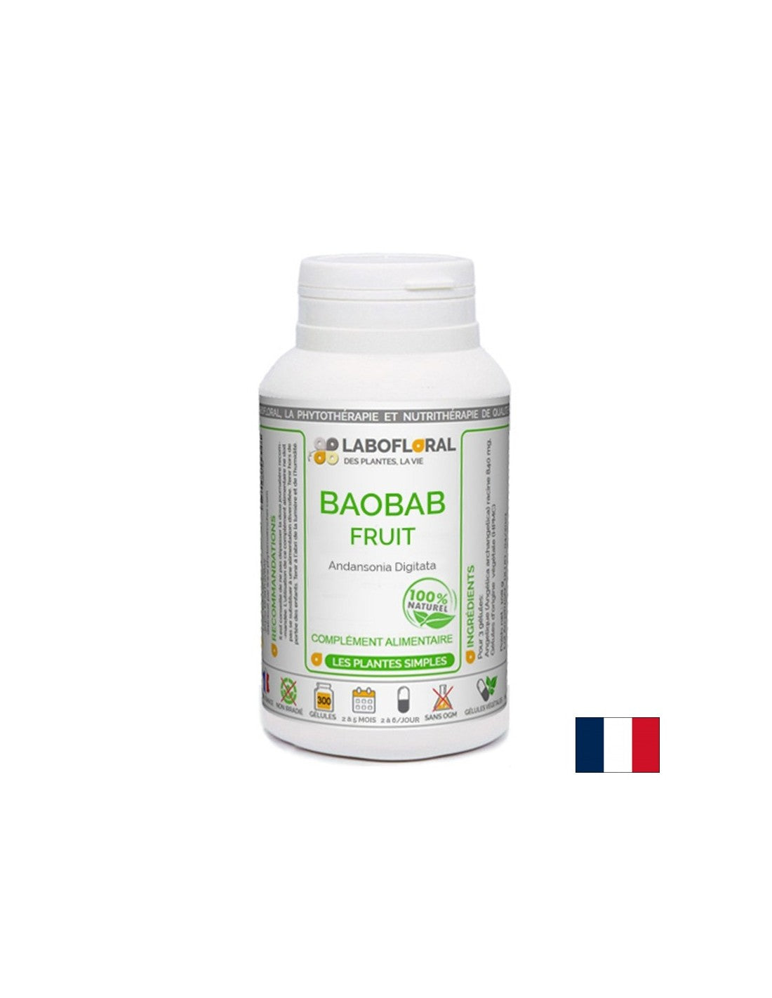 Zdravé chudnutie a gastrointestinálne zdravie - baobab (ovocná buničina), 50 kapsúl