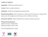 Cedarwood Oil | 100% čistý Juniperus Virginiana - 30 ml