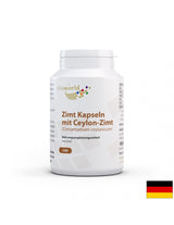 Zimt Kapselln MIT Ceylon-Zimt / Ceylon Cinnamon, 100 kapsúl